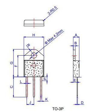 TO-3P封装结构与引脚图