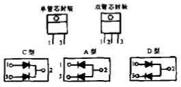 图1 肖特基二极管引线及内部结构示意图  