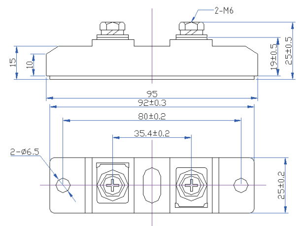 HFB600MD1封装结构与尺寸图