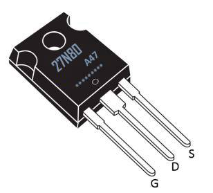 27A/800V高压MOSFET应用参数